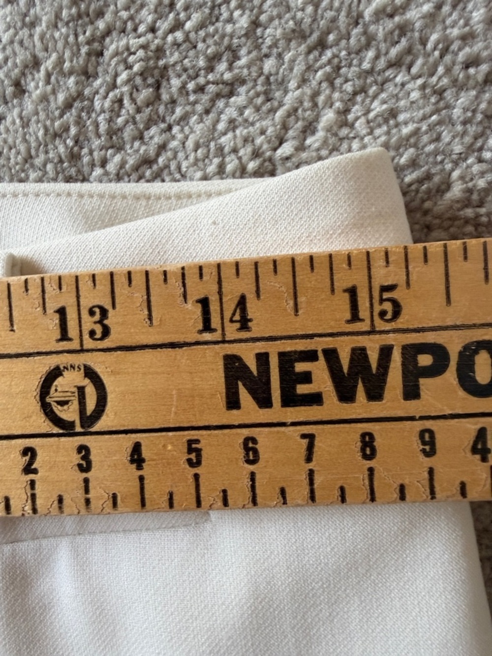 Talbots Cream Ankle Curvy fit Dress Trousers size 4P - Picture 9 of 11